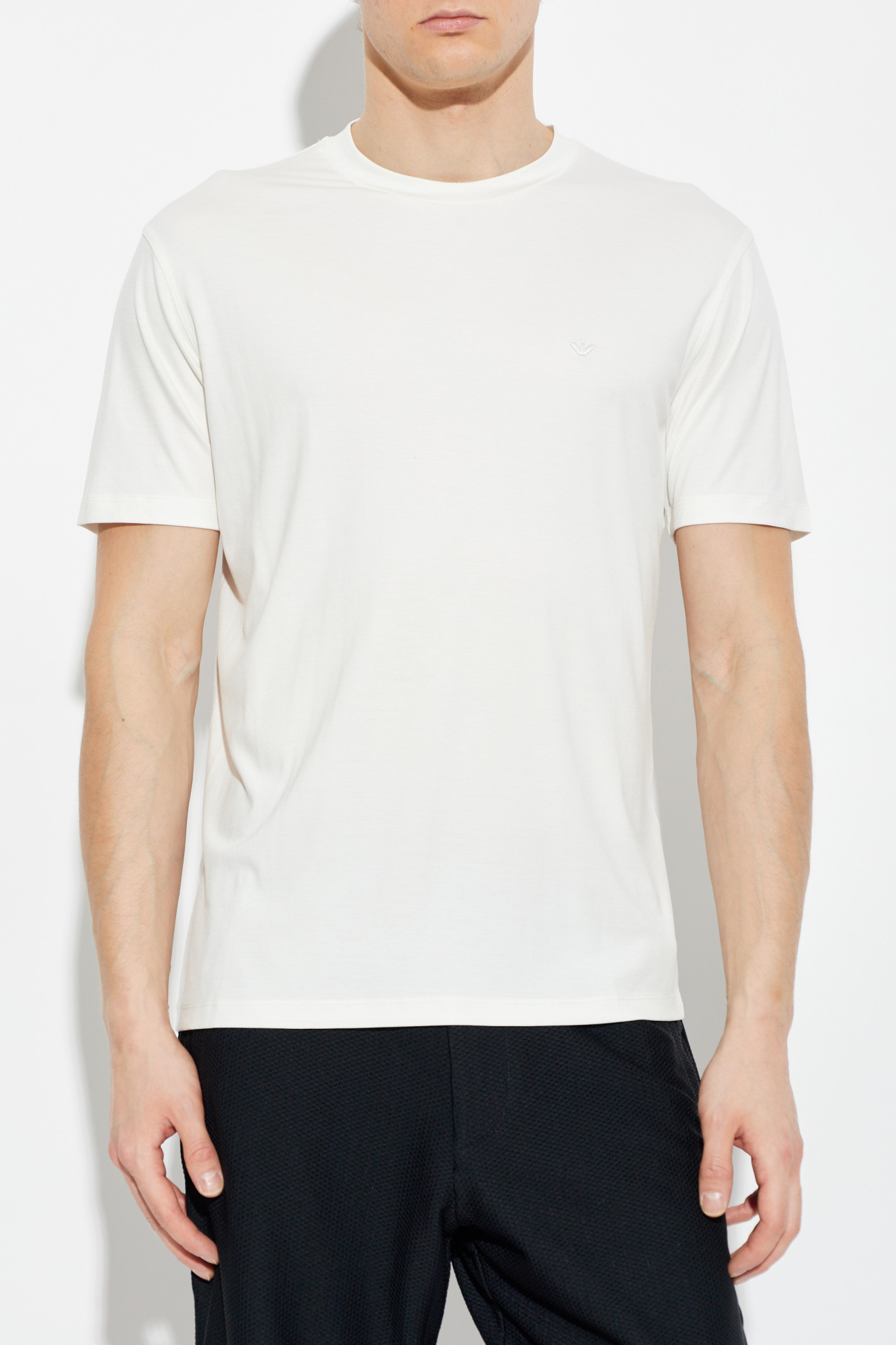 Emporio Armani T-shirt with embroidered logo | Men's | Vitkac